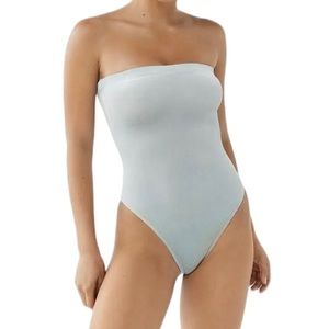 Urban Outfitters Out‎ From Under Mint Green Velvet Strapless Bodysuit